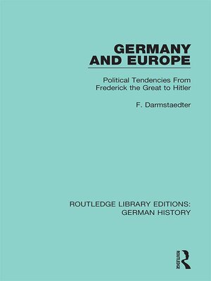cover image of Germany and Europe